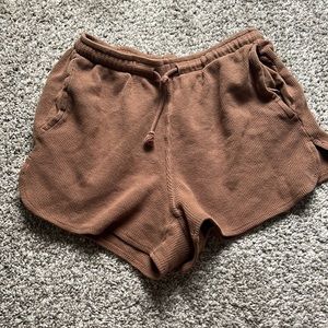 brown john galt/ brandy melville shorts